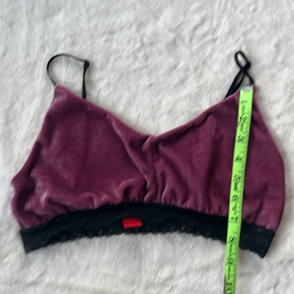 Buckle Daytrip bralette in velour & lace. M/L - Picture 7 of 8